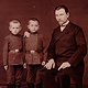 Сергей Николаевич Жинкин с сыновьями (фото 1889 г.)